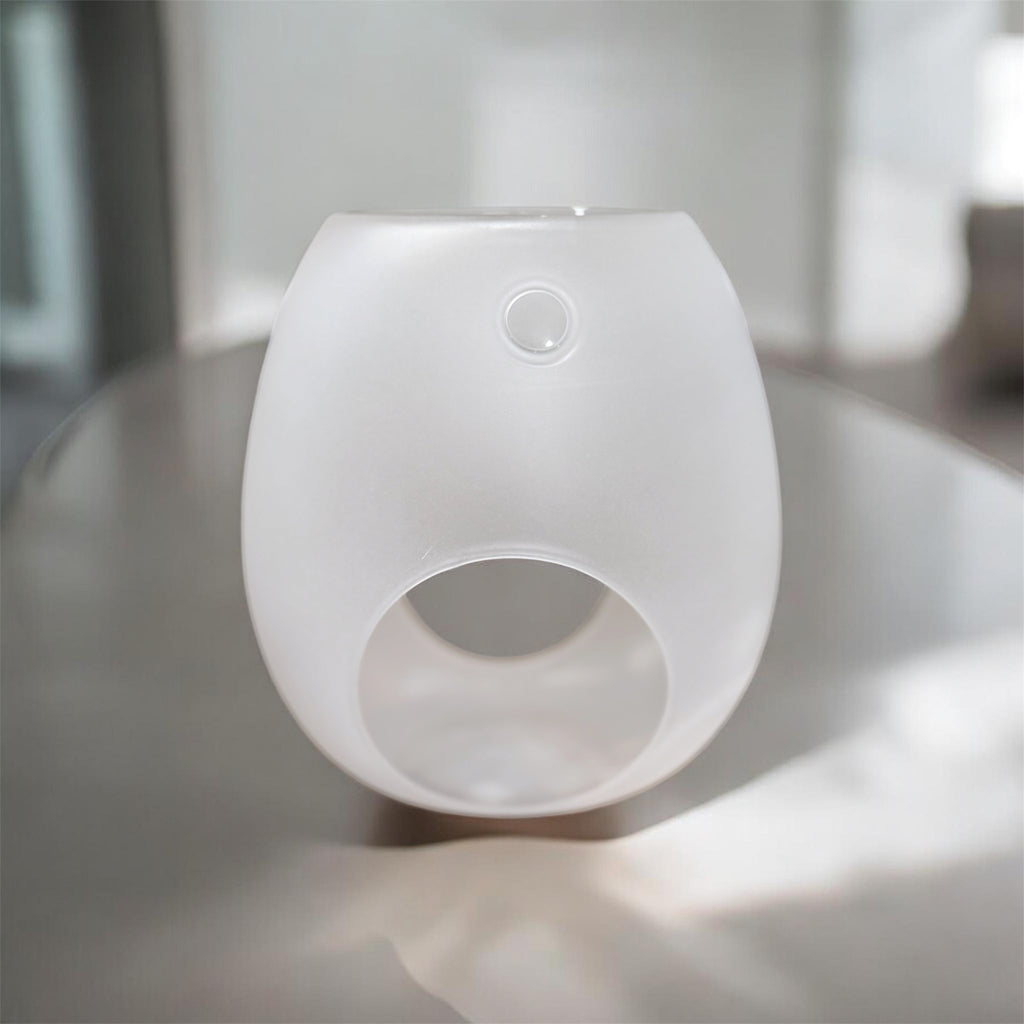 Frosted White Glass Wax Melt Burner