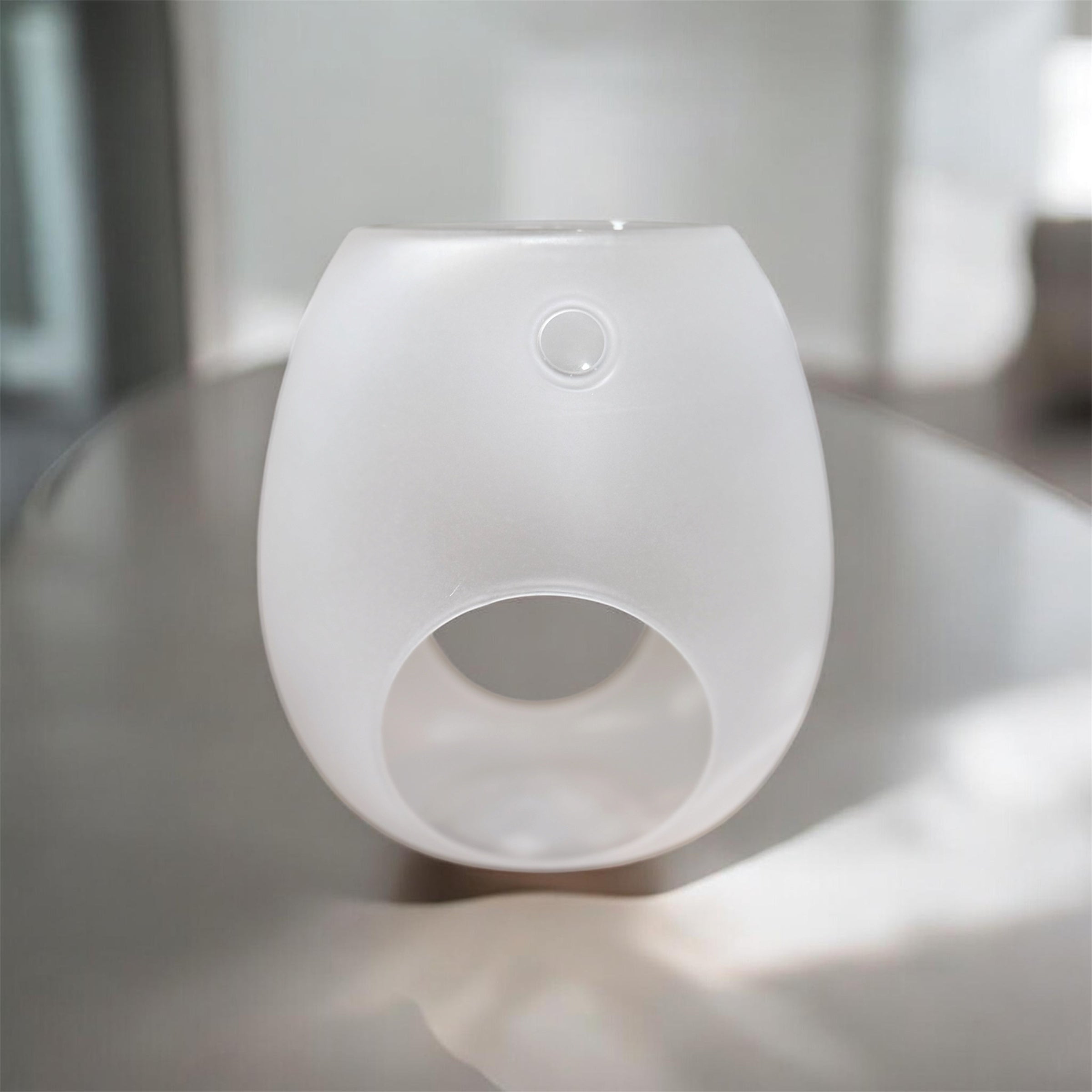 Frosted White Glass Wax Melt Burner