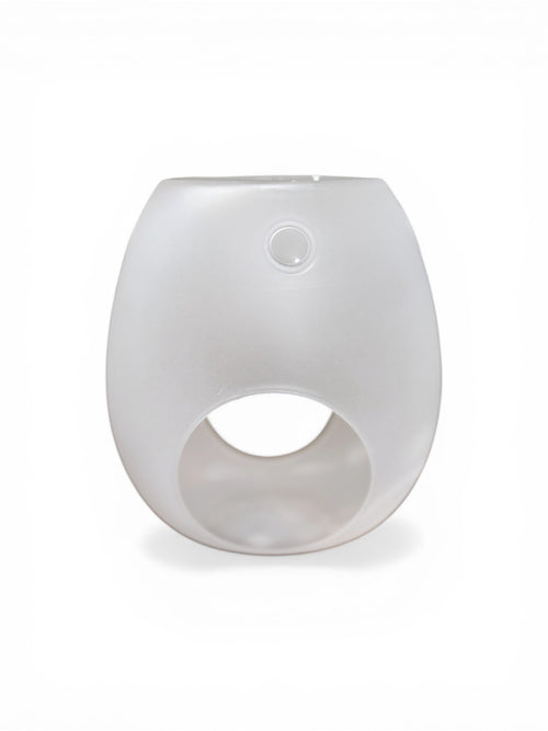 Frosted White Glass Wax Melt Burner