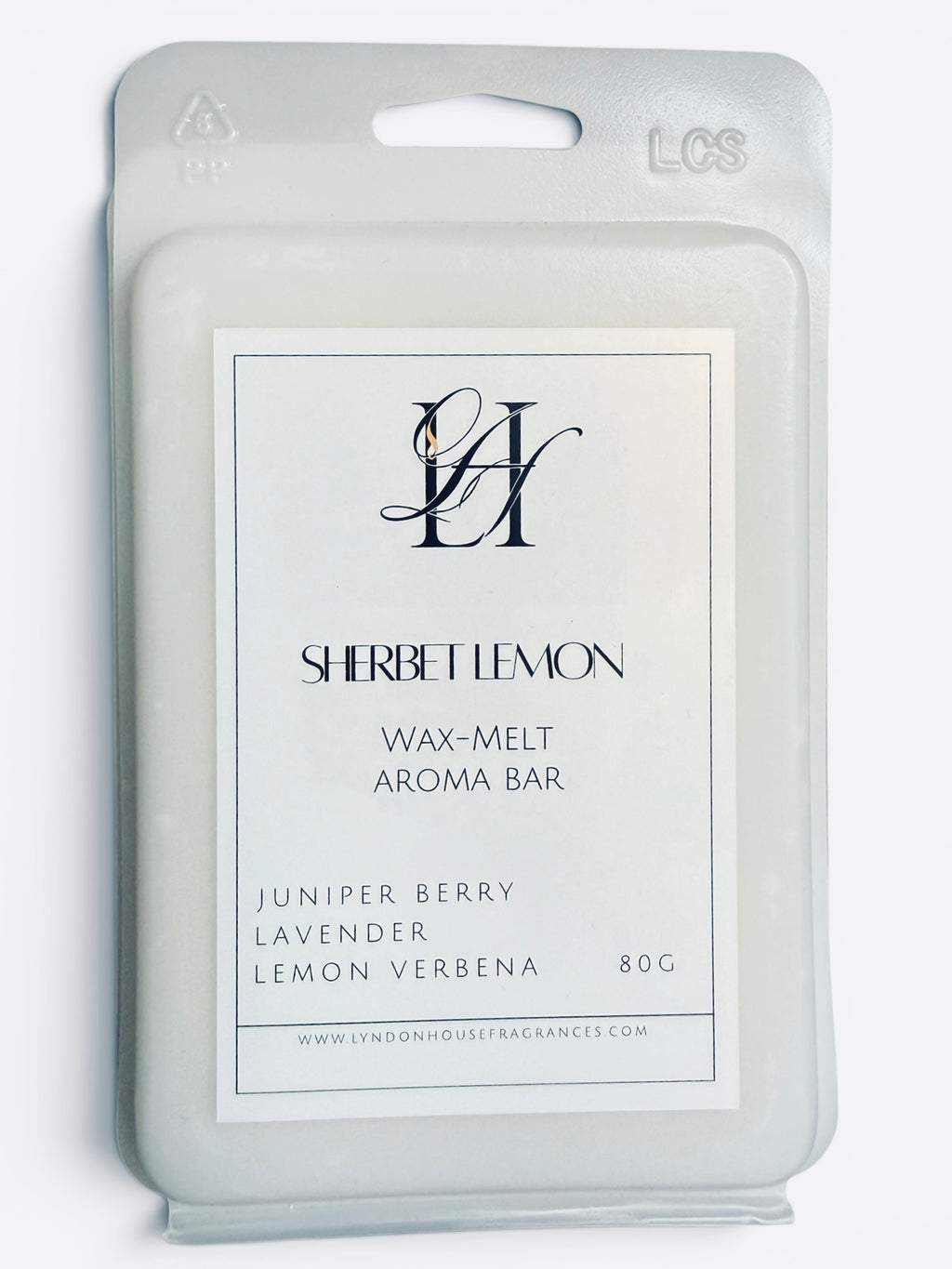 Wax Melt Aroma Bar 80g -Sherbet Lemon- Coconut & Rapeseed Wax