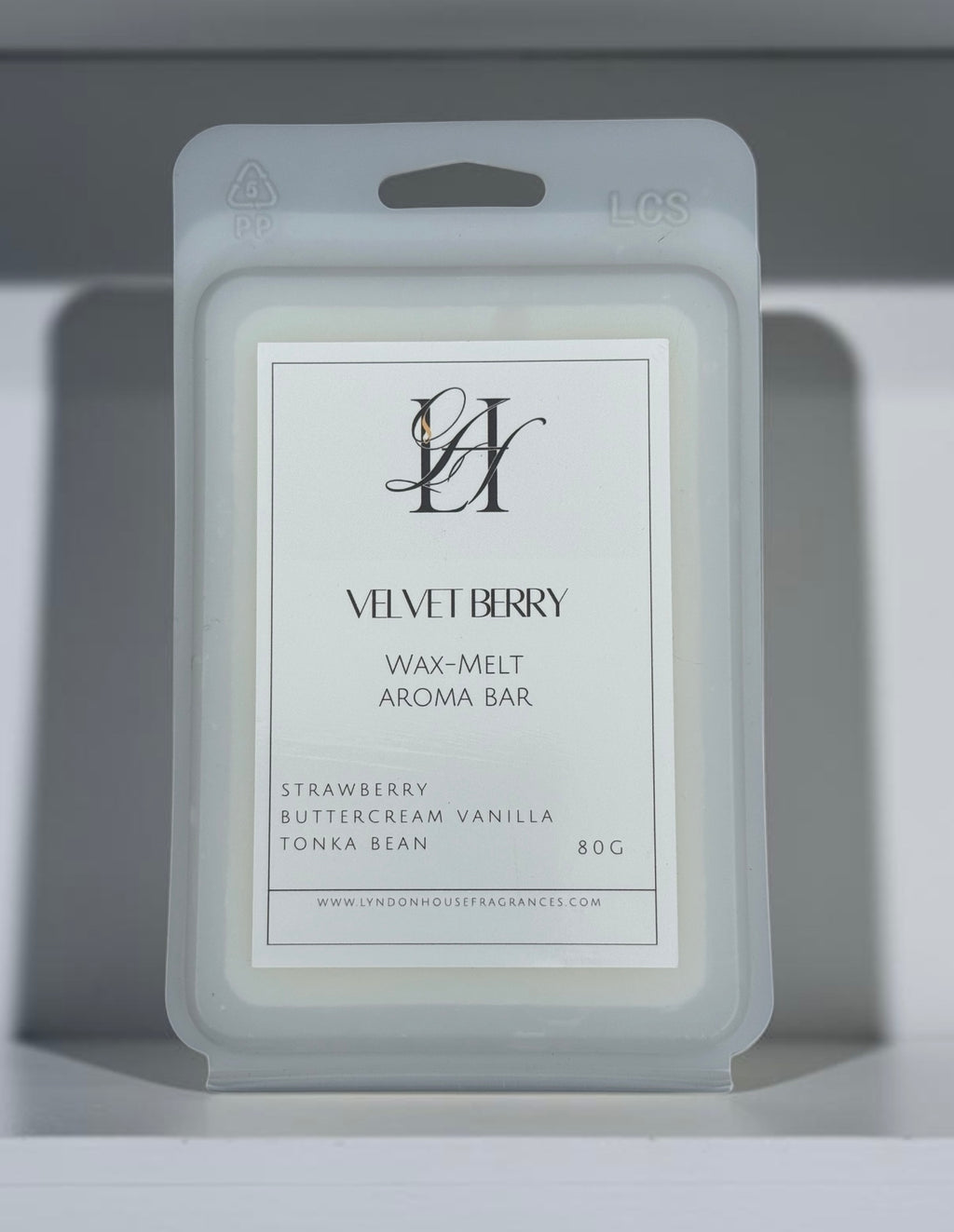 Wax Melt Aroma Bar 80g -Velvet Berry- Coconut & Rapeseed Wax