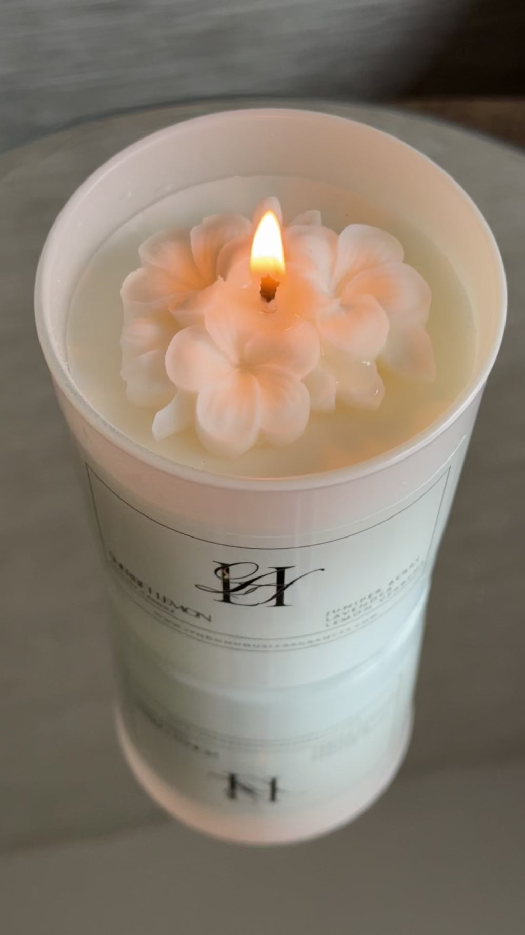Sherbet Lemon Candle | Luxury Juniper Berry, Lavender & Lemon Verbena Scented Candle